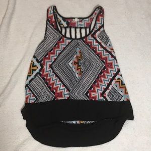 NWOT Eyeshadow tribal tank top